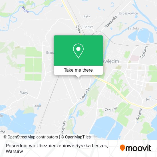 Pośrednictwo Ubezpieczeniowe Ryszka Leszek map