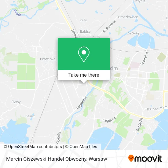 Карта Marcin Ciszewski Handel Obwoźny
