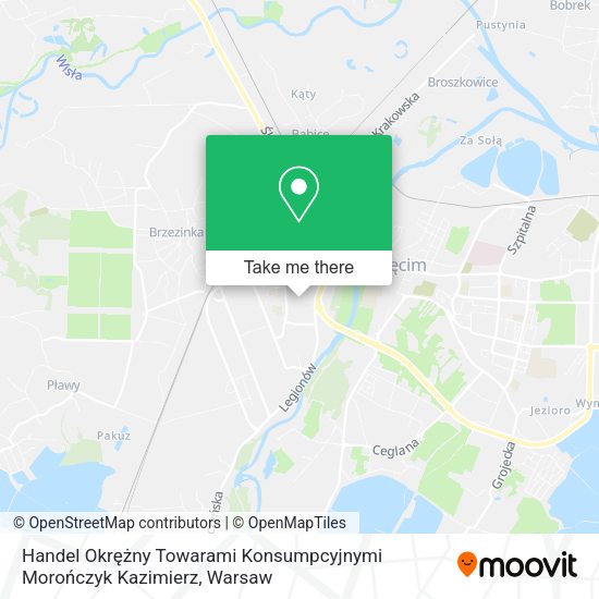 Handel Okrężny Towarami Konsumpcyjnymi Morończyk Kazimierz map