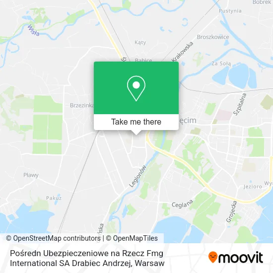 Pośredn Ubezpieczeniowe na Rzecz Fmg International SA Drabiec Andrzej map