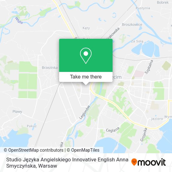 Studio Języka Angielskiego Innovative English Anna Smyczyńska map