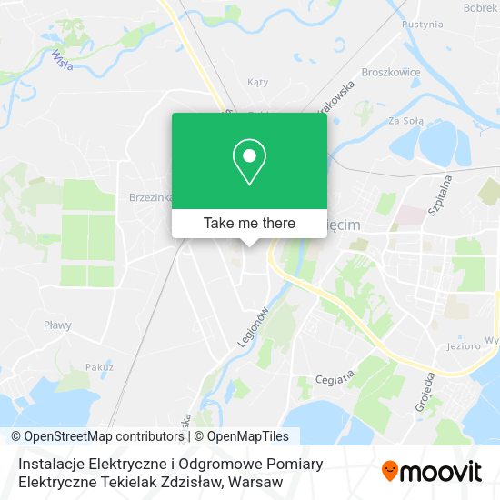 Instalacje Elektryczne i Odgromowe Pomiary Elektryczne Tekielak Zdzisław map