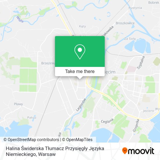 Halina Świderska Tłumacz Przysięgły Języka Niemieckiego map