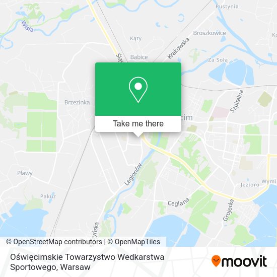 Oświęcimskie Towarzystwo Wedkarstwa Sportowego map