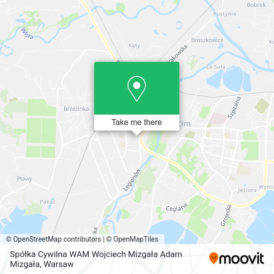 Spółka Cywilna WAM Wojciech Mizgała Adam Mizgała map