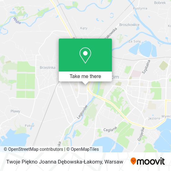 Twoje Piękno Joanna Dębowska-Łakomy map