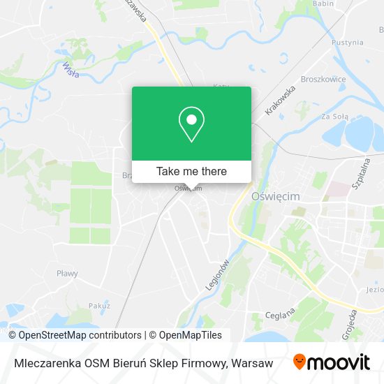 Mleczarenka OSM Bieruń Sklep Firmowy map