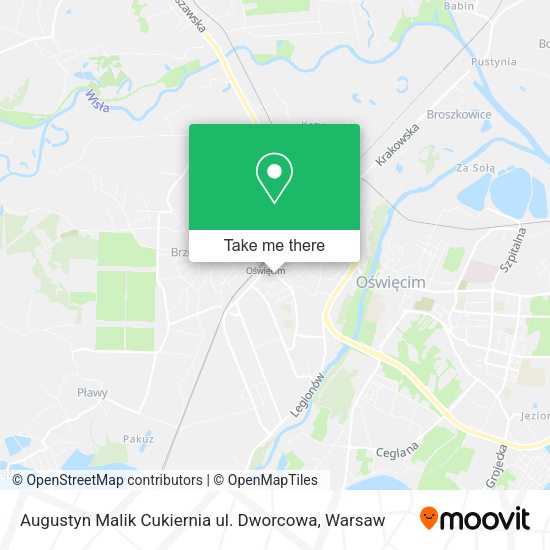 Augustyn Malik Cukiernia ul. Dworcowa map