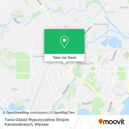 Tania Odzież Wypożyczalnia Strojów Karnawałowych map