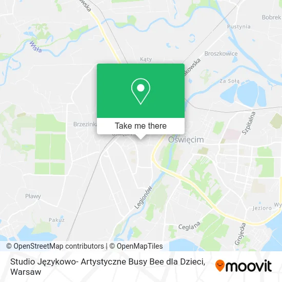 Карта Studio Językowo- Artystyczne Busy Bee dla Dzieci