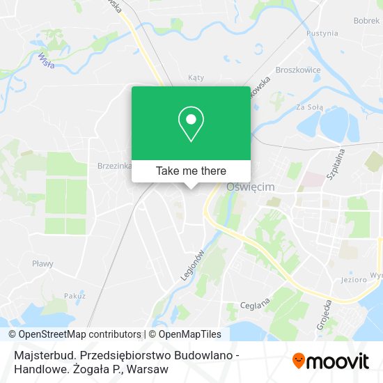 Карта Majsterbud. Przedsiębiorstwo Budowlano - Handlowe. Żogała P.