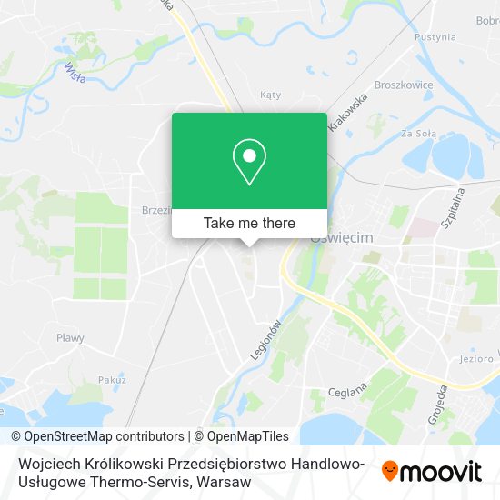 Wojciech Królikowski Przedsiębiorstwo Handlowo-Usługowe Thermo-Servis map