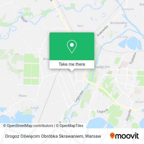 Drogoz Oświęcim Obróbka Skrawaniem map