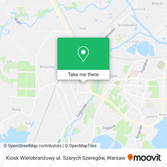 Kiosk Wielobranżowy ul. Szarych Szeregów map