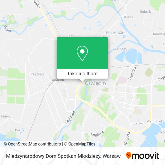 Miedzynarodowy Dom Spotkan Mlodziezy map