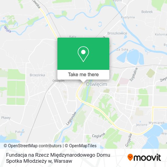 Fundacja na Rzecz Międzynarodowego Domu Spotka Młodzieży w map