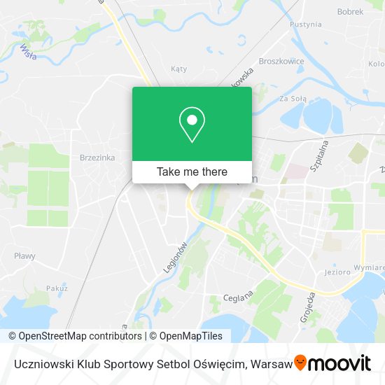 Uczniowski Klub Sportowy Setbol Oświęcim map