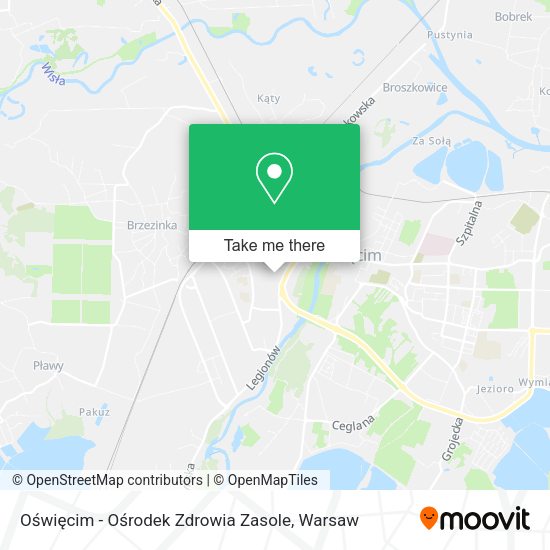 Oświęcim - Ośrodek Zdrowia Zasole map