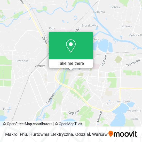 Makro. Fhu. Hurtownia Elektryczna. Oddział map