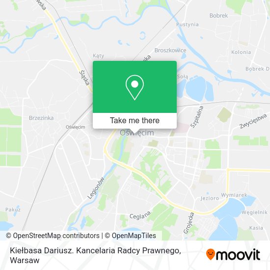 Kiełbasa Dariusz. Kancelaria Radcy Prawnego map