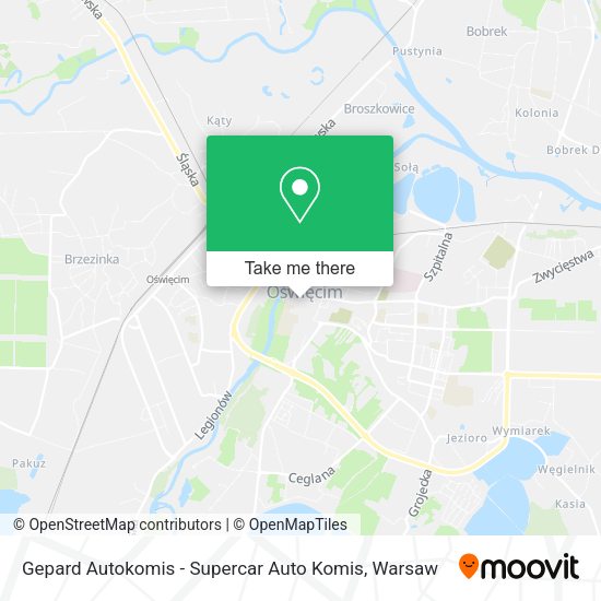 Gepard Autokomis - Supercar Auto Komis map