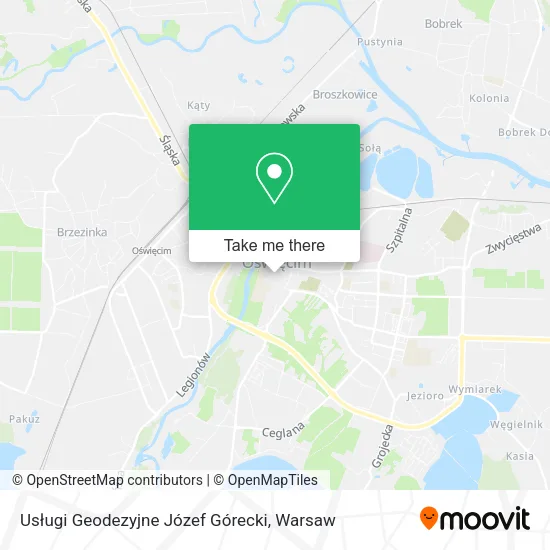 Карта Usługi Geodezyjne Józef Górecki