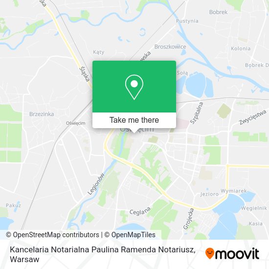 Kancelaria Notarialna Paulina Ramenda Notariusz map