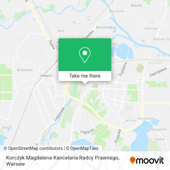 Карта Korczyk Magdalena Kancelaria Radcy Prawnego