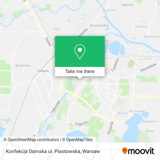 Konfekcja Damska ul. Piastowska map