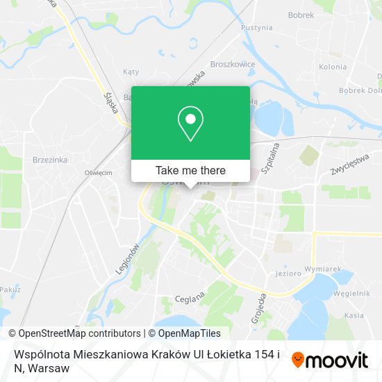 Карта Wspólnota Mieszkaniowa Kraków Ul Łokietka 154 i N