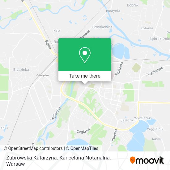 Żubrowska Katarzyna. Kancelaria Notarialna map