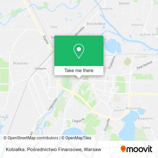 Kobiałka. Pośrednictwo Finansowe map