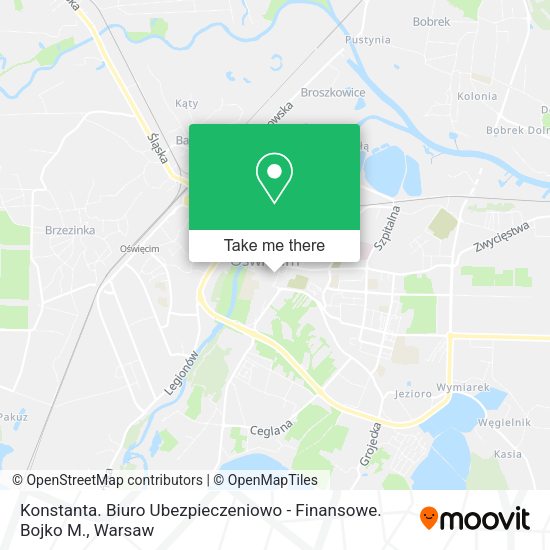 Konstanta. Biuro Ubezpieczeniowo - Finansowe. Bojko M. map