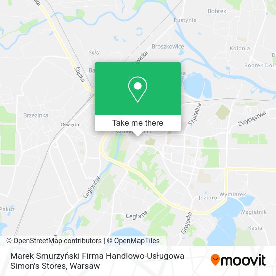 Marek Smurzyński Firma Handlowo-Usługowa Simon's Stores map