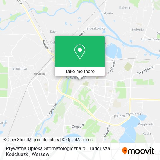 Prywatna Opieka Stomatologiczna pl. Tadeusza Kościuszki map