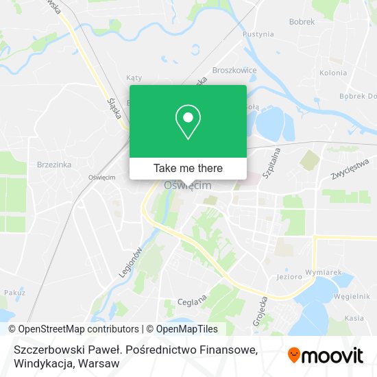 Szczerbowski Paweł. Pośrednictwo Finansowe, Windykacja map