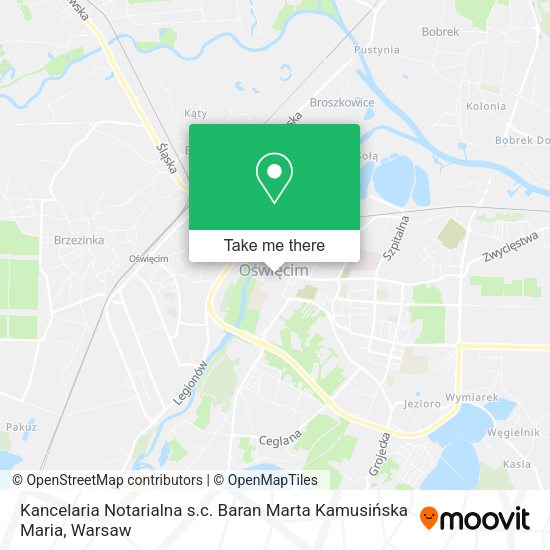 Kancelaria Notarialna s.c. Baran Marta Kamusińska Maria map