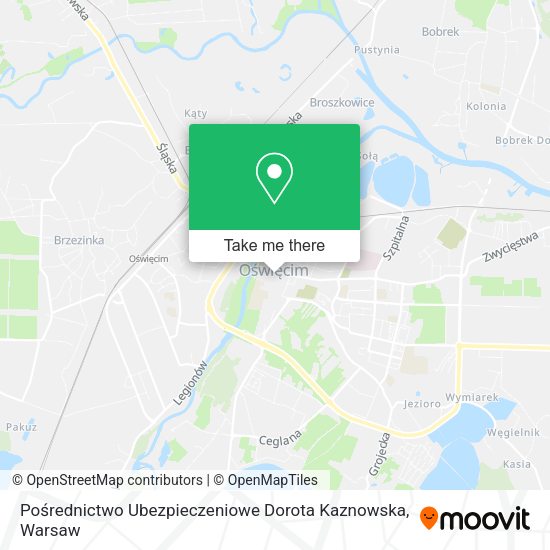 Pośrednictwo Ubezpieczeniowe Dorota Kaznowska map