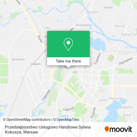 Przedsiębiorstwo Usługowo Handlowe Sylwia Kokosza map