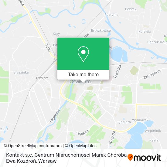 Kontakt s.c. Centrum Nieruchomości Marek Choroba Ewa Kozdroń map