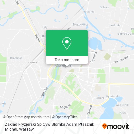 Zaklad Fryzjerski Sp Cyw Slomka Adam Ptasznik Michal map