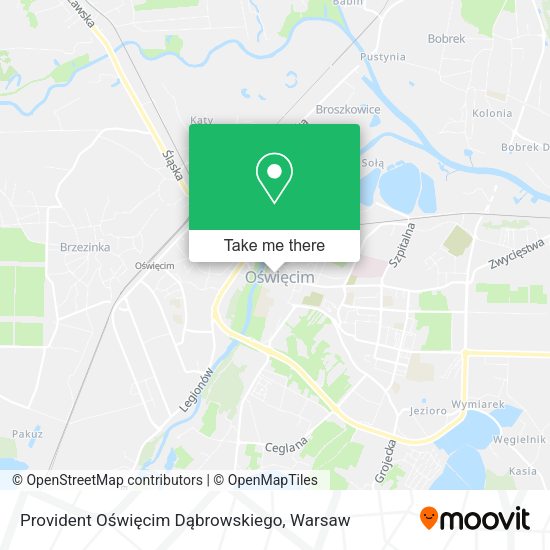 Provident Oświęcim Dąbrowskiego map