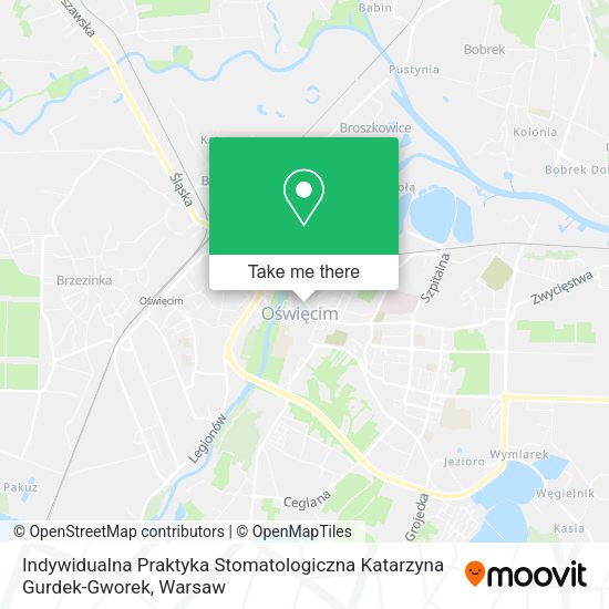 Indywidualna Praktyka Stomatologiczna Katarzyna Gurdek-Gworek map