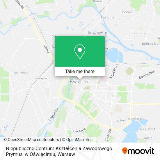 Niepubliczne Centrum Kształcenia Zawodowego Prymus' w Oświęcimiu map