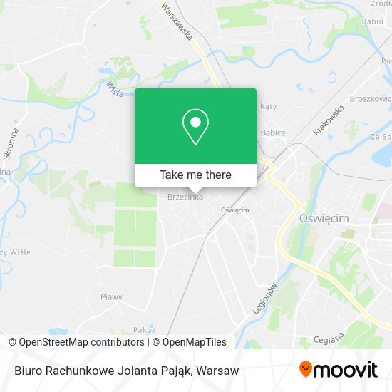 Biuro Rachunkowe Jolanta Pająk map