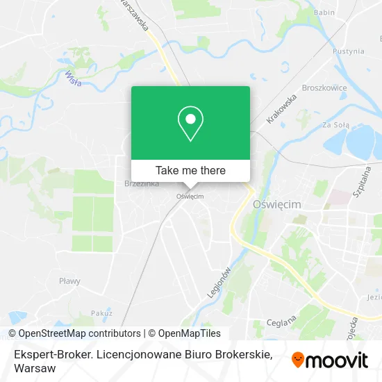 Карта Ekspert-Broker. Licencjonowane Biuro Brokerskie