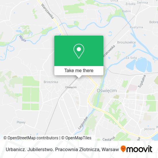 Urbanicz. Jubilerstwo. Pracownia Złotnicza map