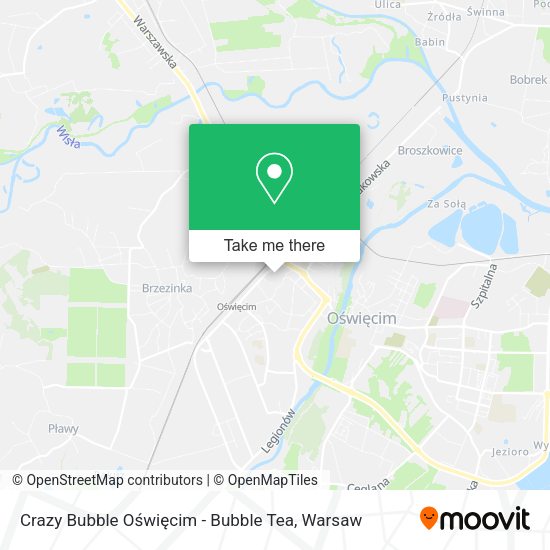 Crazy Bubble Oświęcim - Bubble Tea map