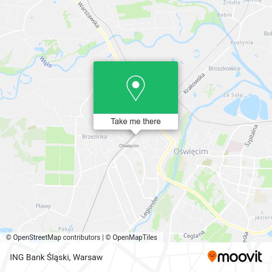 ING Bank Śląski map