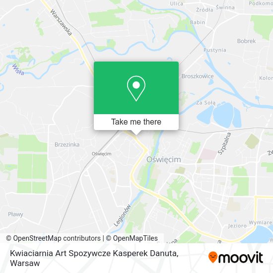 Kwiaciarnia Art Spozywcze Kasperek Danuta map